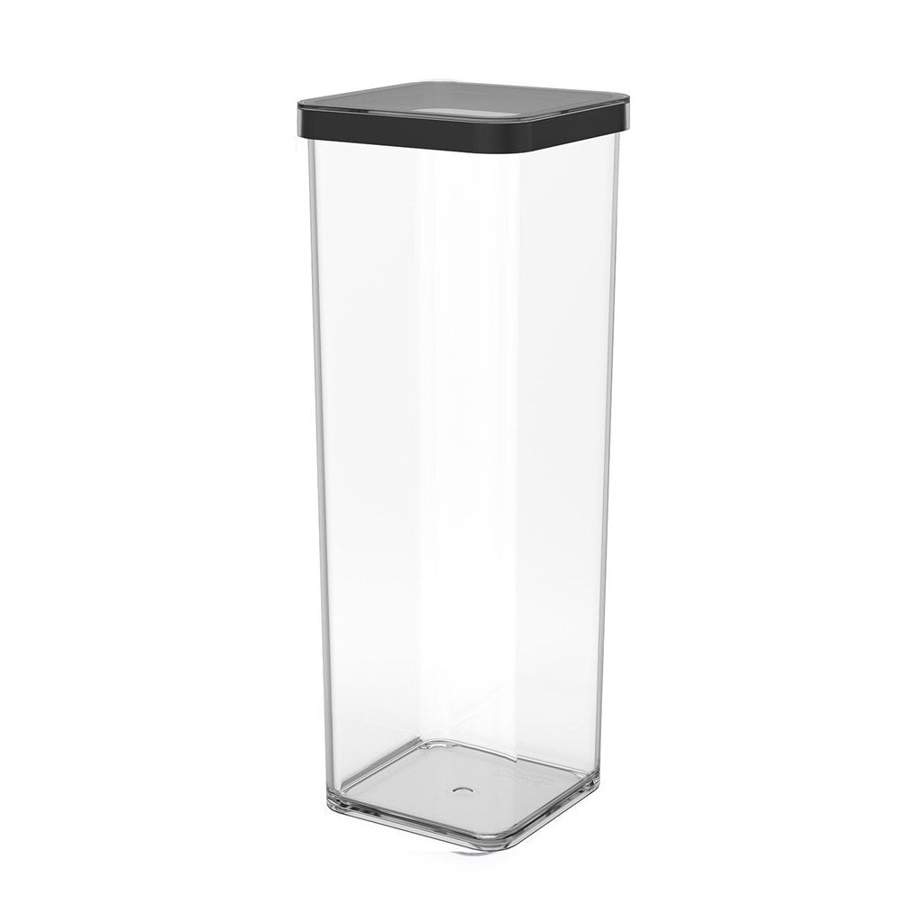 Rotho LOFT Storage Box 10x10x28.5 cm 2 L Black/Transparent