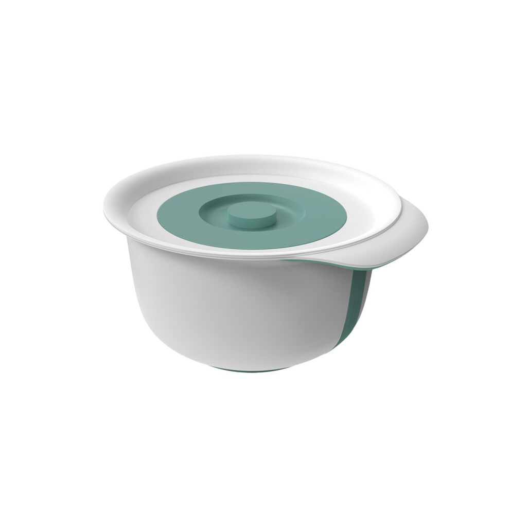Rotho Fresh Mixing Bowl with Splash Lid 4 L Mistletoe Green