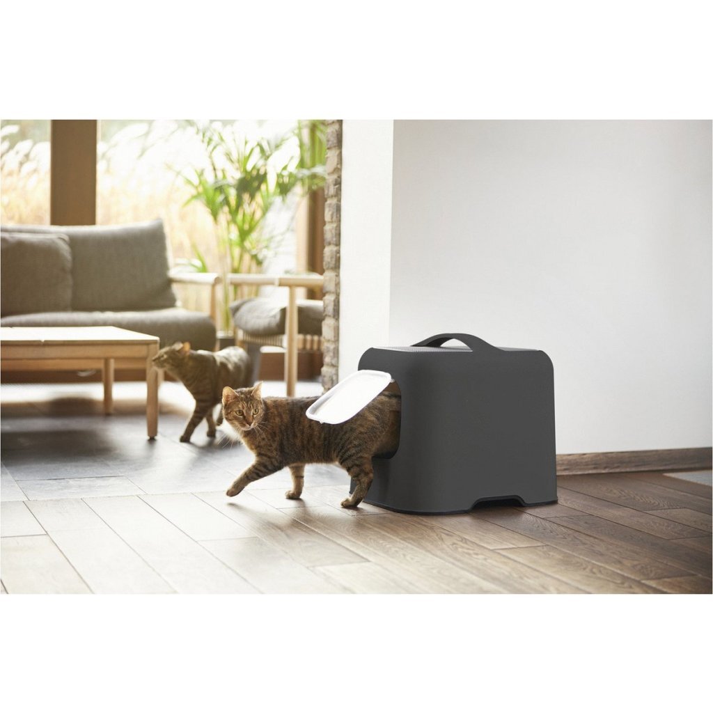 ROTHO Cat Toilet House Anthracite - 50 x 38 x 40 cm