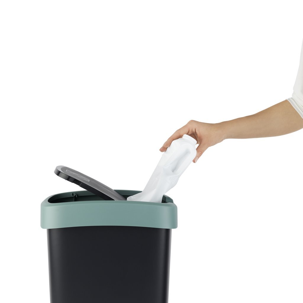 Rotho Twist Waste Bin 10 L Mistletoe Green/Anthracite