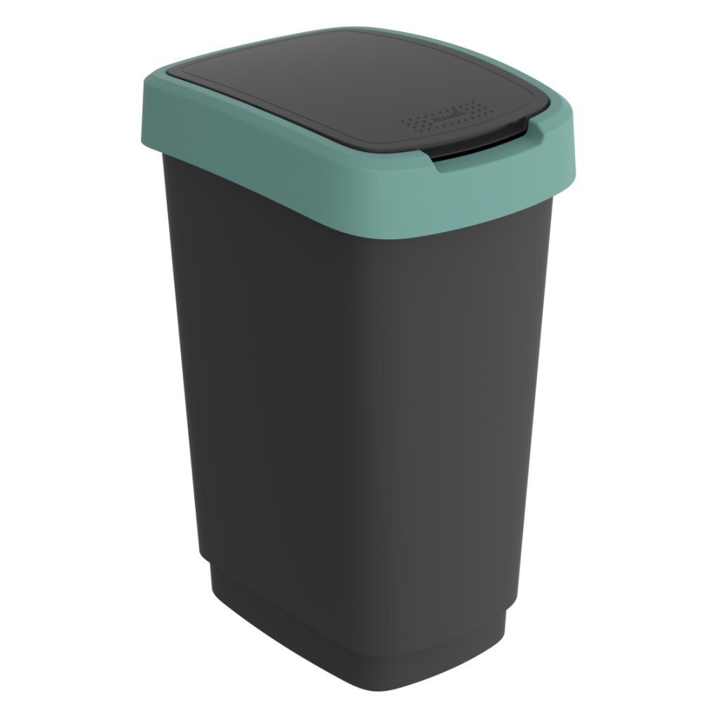 Rotho Twist Waste Bin 25 L Mistletoe Green/Anthracite