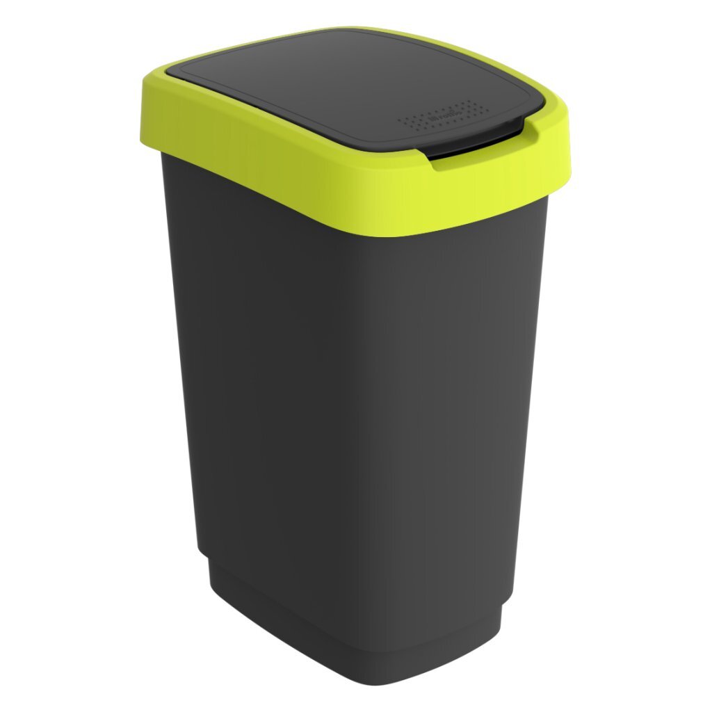 Rotho Twist Waste Bin 25 L Lime/Anthracite