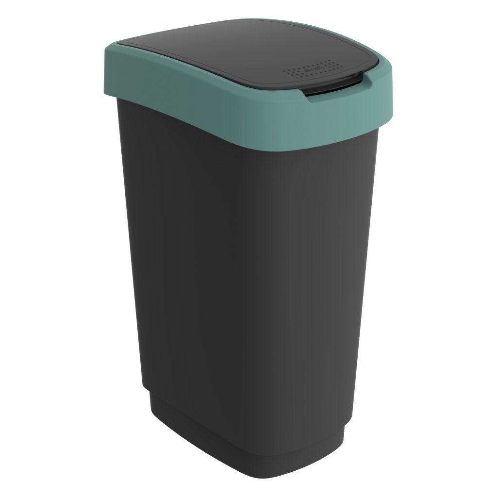 Rotho Twist Waste Bin 50 L Mistletoe Green/Anthracite