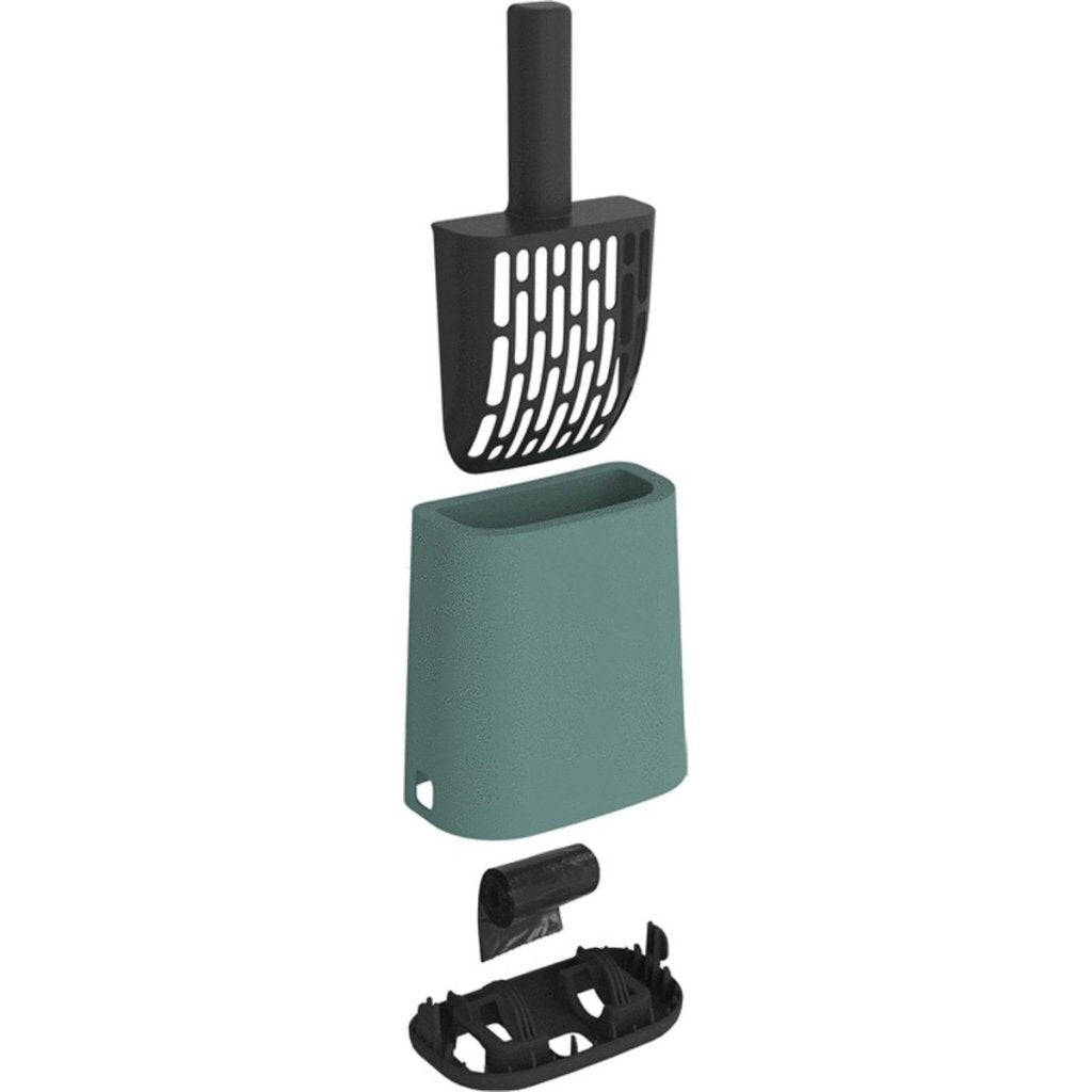 Rotho Biala Cat Litter Scoop + Bags and Holders Mistletoe Green