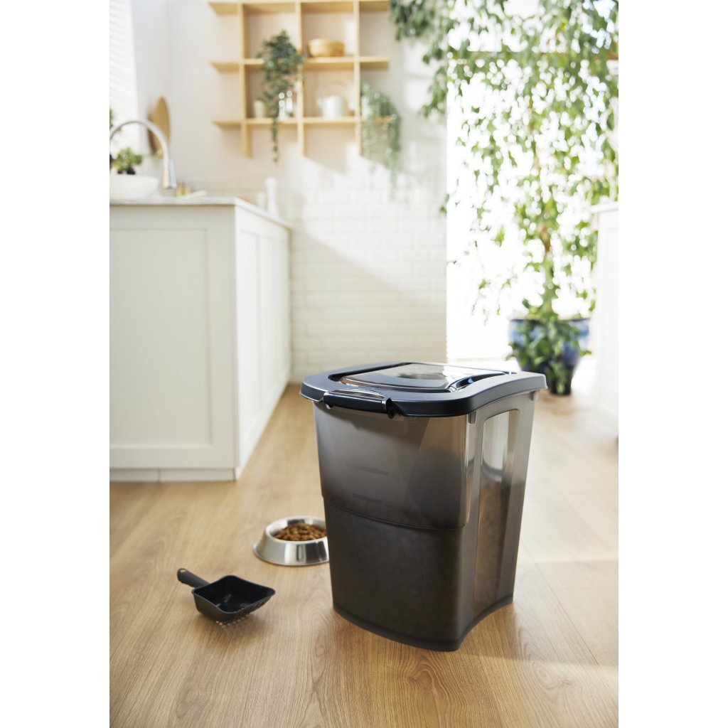 Rotho Archie Pet Food Container 38 L - Anthracite/Transparent