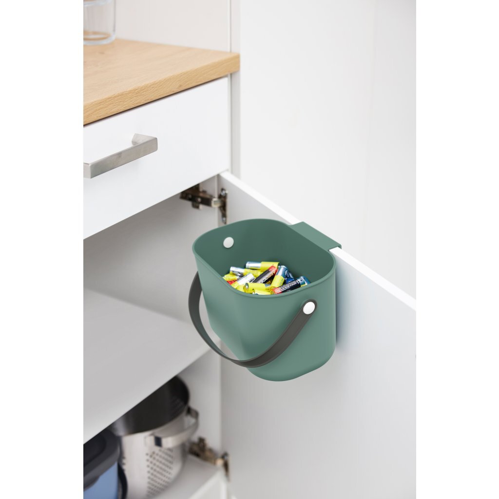 Rotho ALBULA Bio Waste Bin 3.2 L Green - Kitchen Compost Bin
