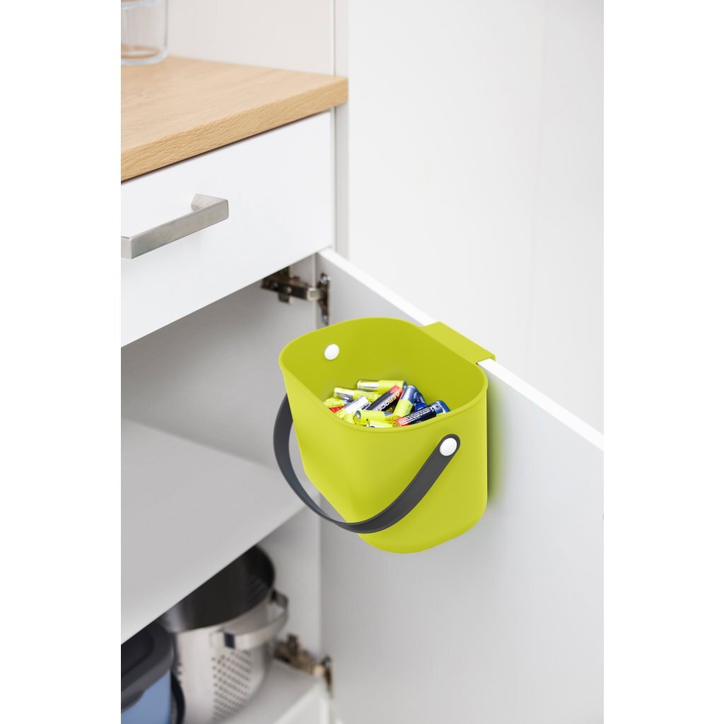Rotho ALBULA Bio Waste Bin 3.2 L Lime - Kitchen Compost Bin