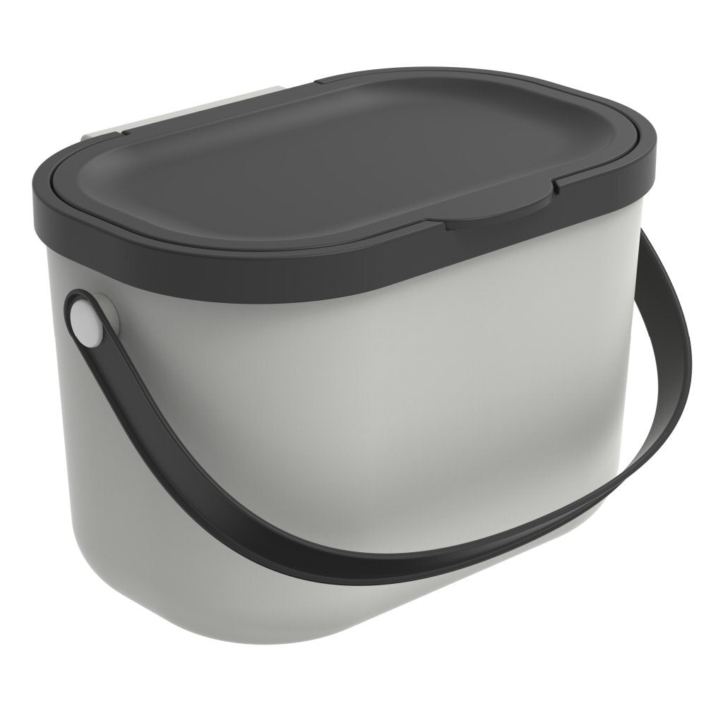 Rotho ALBULA Bio Waste Bin 3.2 L White - Kitchen Compost Bin