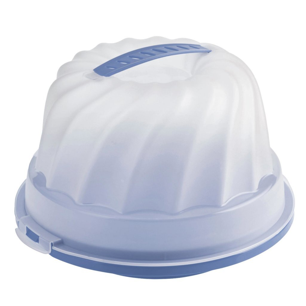 Rotho Gugelhupf Fresh Cake Box Bundt Horizon Blue/Transparent