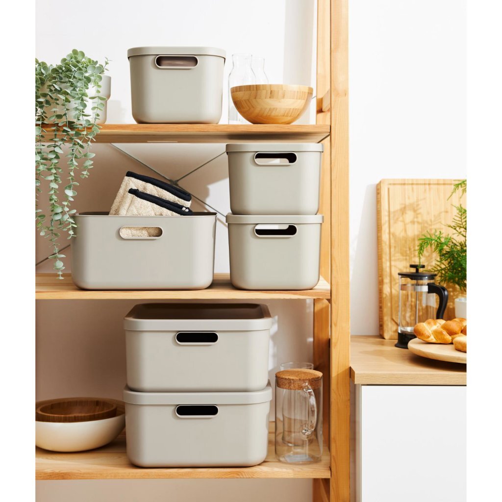 Rotho Albula Storage Box 12 L Mistletoe White