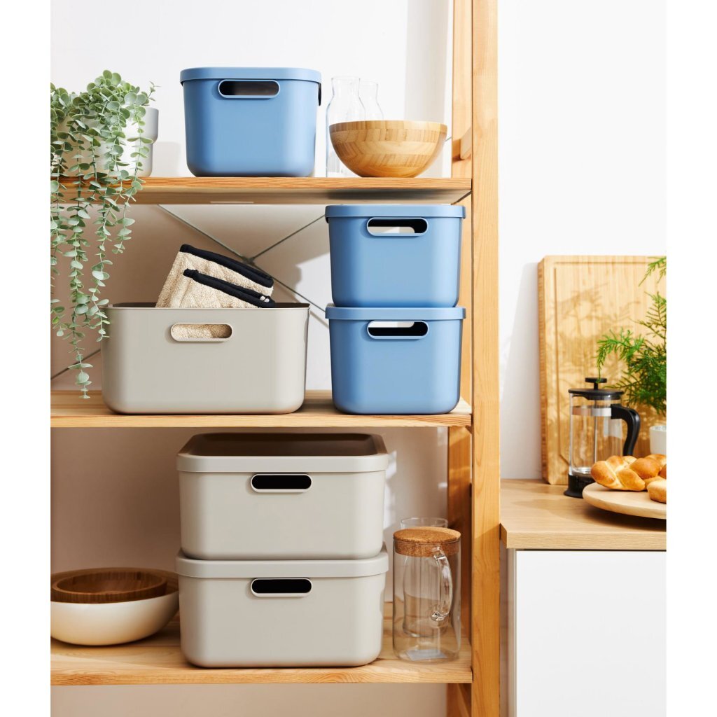 Rotho Albula Storage Box 12 L Horizon Blue