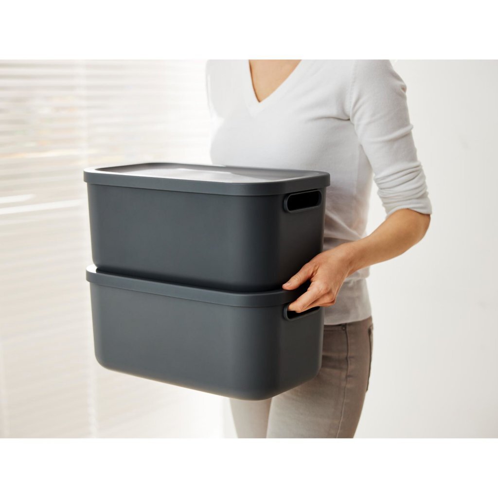 Rotho Albula Storage Box 12 L Anthracite