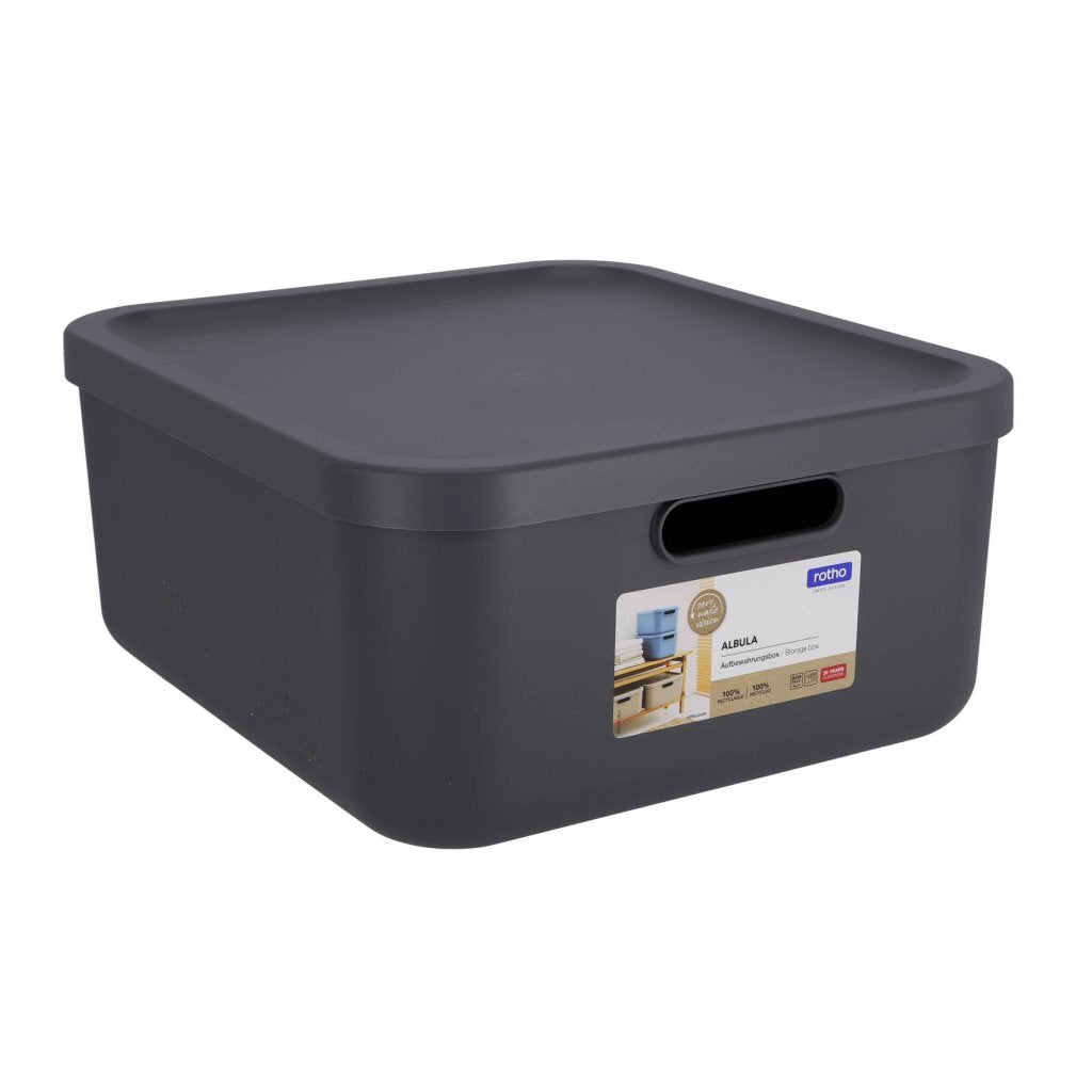 Rotho Albula Decorative Storage Box 20 L Anthracite
