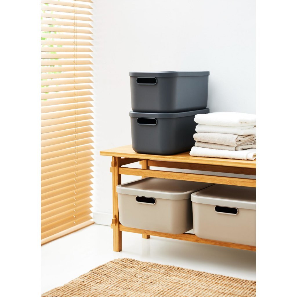 Rotho Albula Decorative Storage Box 20 L Anthracite
