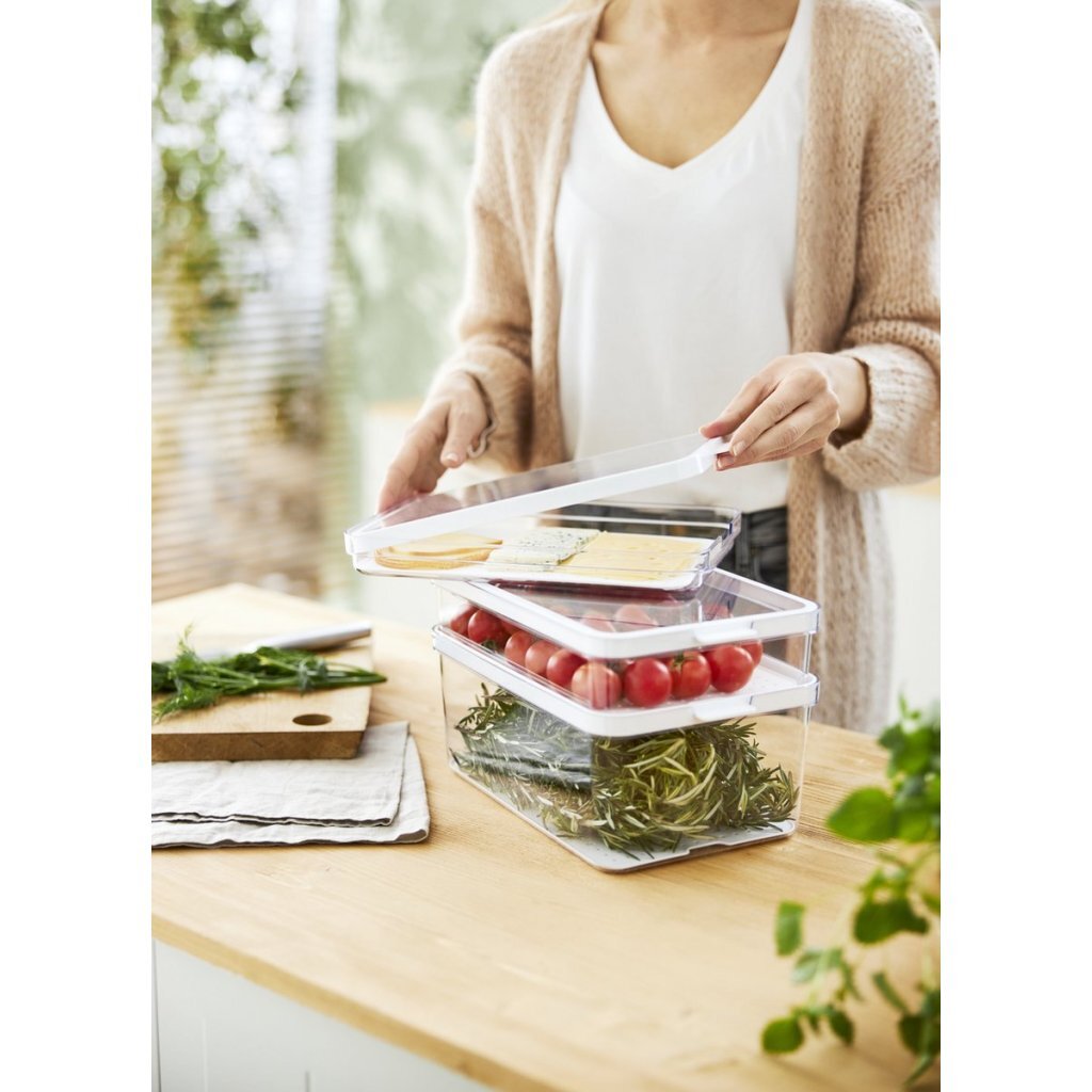 Rotho Cauma Refrigerator Organizer Set 1.2 L + 2.15 L Transparent