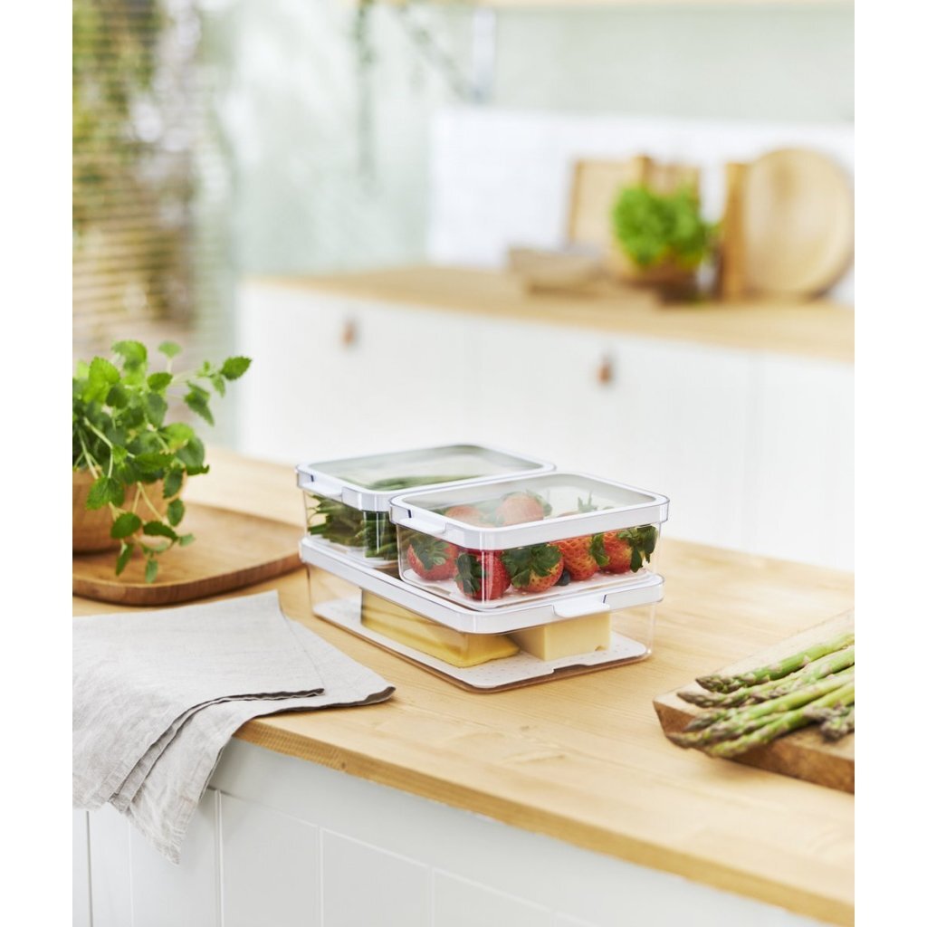 Rotho Cauma Refrigerator Organizer Set 2.6 L + 2x1.2 L Transparent 2x1.2L