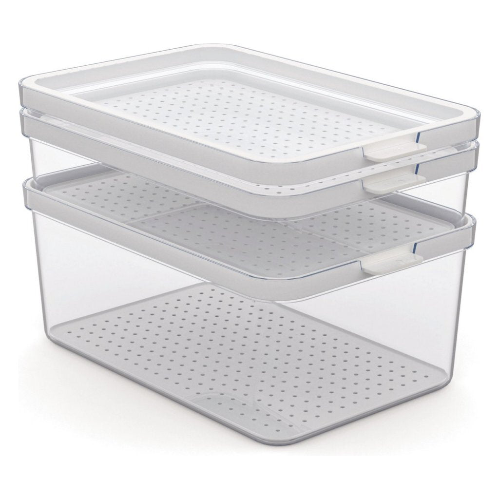 Rotho Cauma Refrigerator Organizer Set 1.3 L + 2.6 L + 4.65 L Transparent