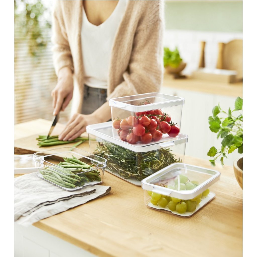 Rotho Cauma Refrigerator Organizer Set 1.3 L + 2.6 L + 4.65 L Transparent