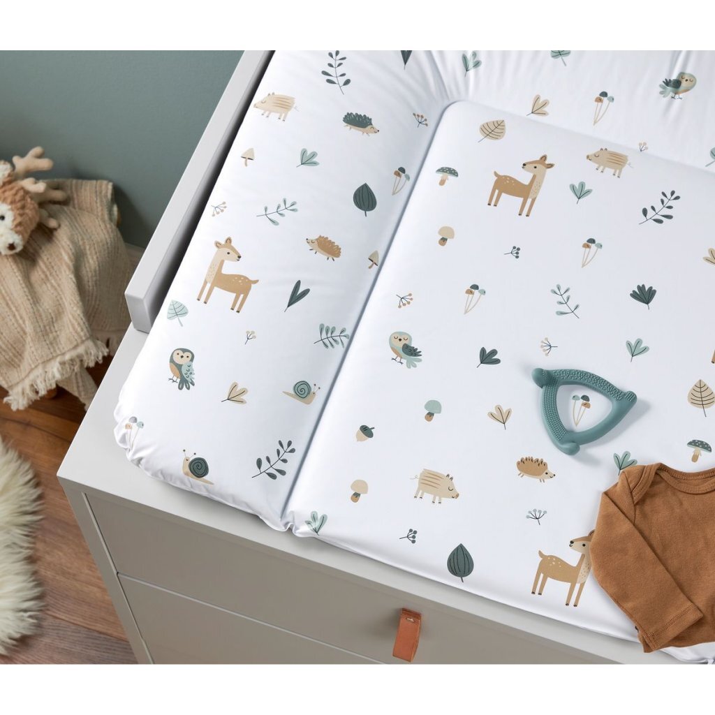 Rotho Changing Pad Forest Animals 85x72 cm White