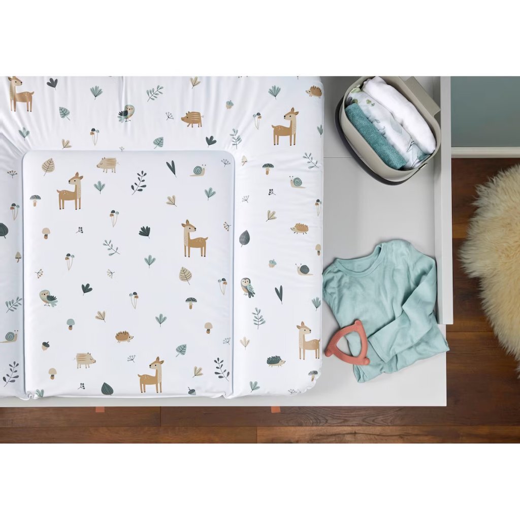 Rotho Changing Pad Forest Animals 85x72 cm White