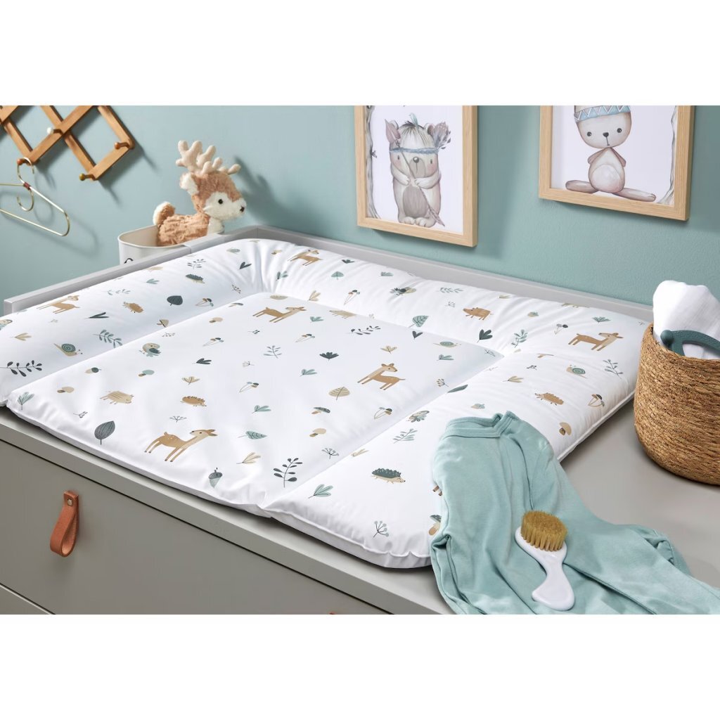 Rotho Changing Pad Forest Animals 85x72 cm White