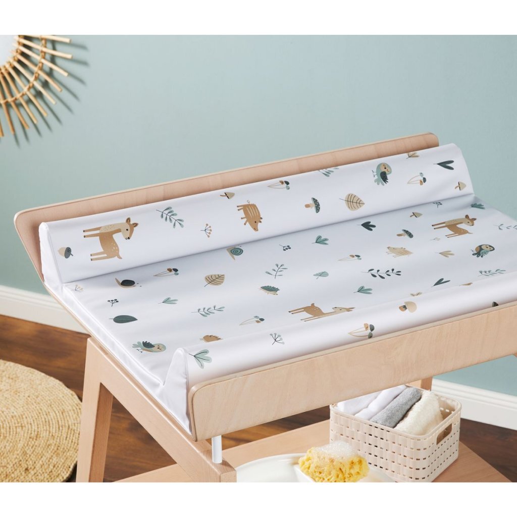 Rotho Changing Pad Forest Animals 50x70 cm White