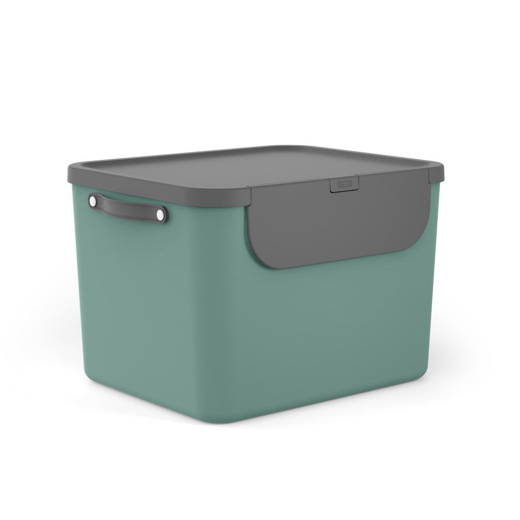 Rotho ALBULA Waste Separator 55 L Mistletoe Green 40.5x48.9x34 cm