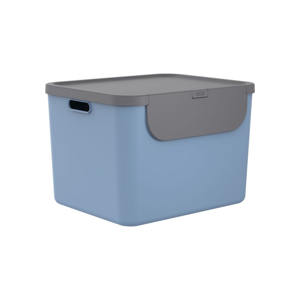 Rotho ALBULA Waste Separator 55 L Blue/Anthracite 40.5x48.9x34 cm