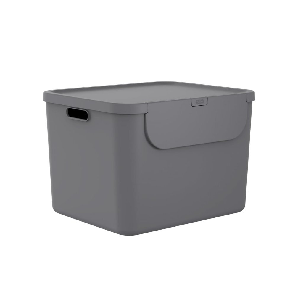 Rotho ALBULA Waste Separator 55 L Anthracite 40.5x48.9x34 cm