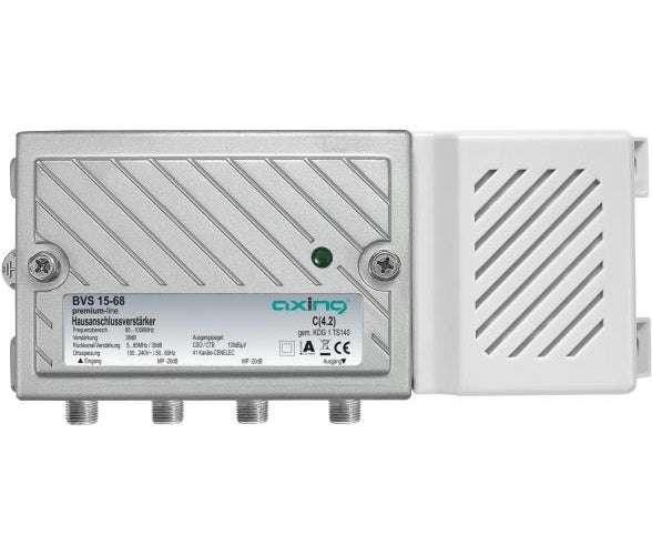 Axing Hausanschlussverstärker BVS 15-68 mit Rückkanal 38dB 1006 Mhz (BVS01568) afbeelding 1