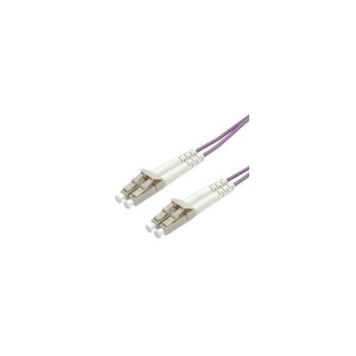 ROLINE - Glasfaserkabel - LC Multi-Mode (M) - LC Multi-Mode (M) - 15 m - Glasfaser - 50/125 Mikrometer - OM4 - halogenfrei - violett (21.15.8859) afbeelding 1