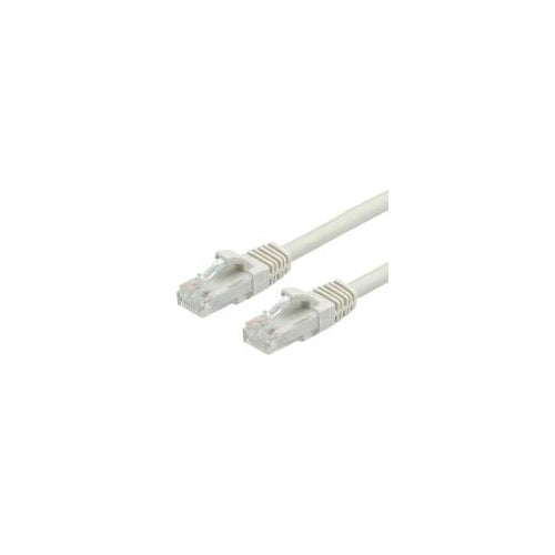 VALUE - Patch-Kabel - RJ-45 (M) bis RJ-45 (M) - 20 m - UTP - CAT 6a - geformt, ohne Haken - Grau, RAL 7044 (21.99.0879) afbeelding 1