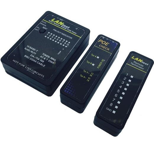 VALUE LANtest Multi-Network Kabeltester - Netzwerktester-Set (13.99.3003) afbeelding 1