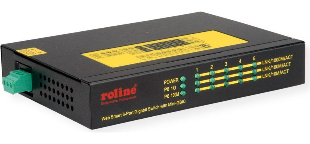 ROLINE 21.13.1162 Netzwerk-Switch Gigabit Ethernet (10/100/1000) Power over Ethernet (PoE) Schwarz (21.13.1162) afbeelding 1