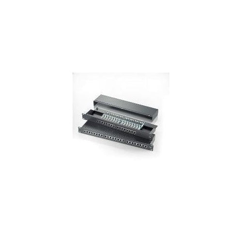 ROLINE 48,30cm (19")-Patchpanel 1 HE, 24 Ports, Kat.5e, schwarz (26.11.0328) afbeelding 1