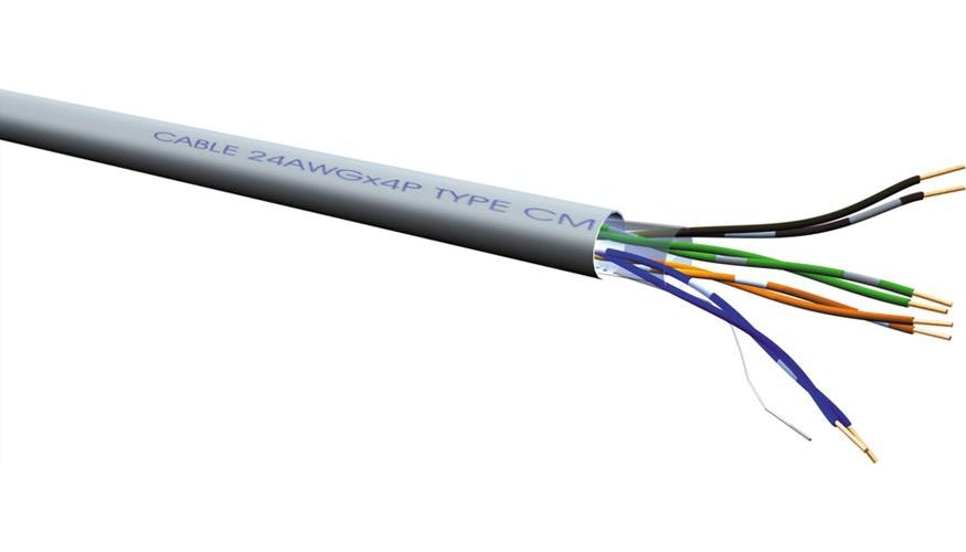 Roline - Bulkkabel - 100 m - UTP - CAT 6a - halogenfrei, robust - Grau afbeelding 1