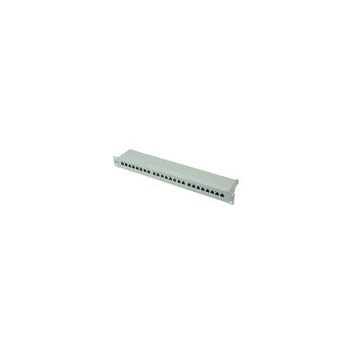 ROLINE Kat. 6 / Class E 48,30cm (19")-Patchpanel, 24P, geschirmt, lichtgrau (26.11.0351) afbeelding 1