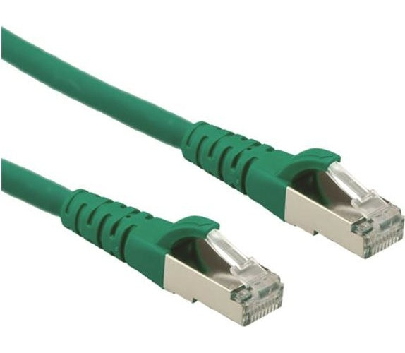 ROLINE - Patch-Kabel - RJ-45 (M) bis RJ-45 (M) - 20 m - SFTP, PiMF - CAT 6a - grün (21.15.2839) afbeelding 1