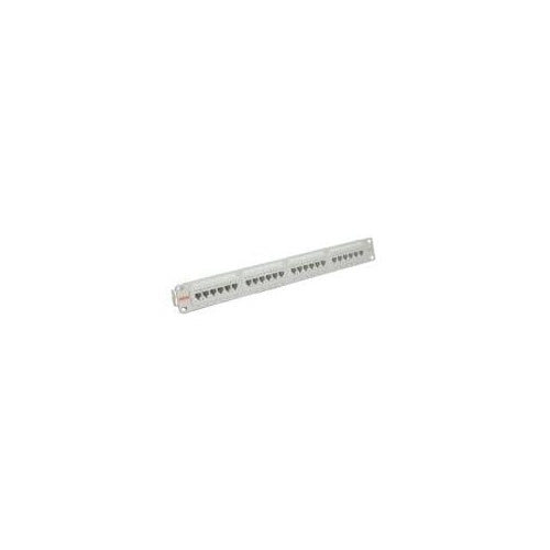 ROLINE Kat.5e 48,30cm (19")-Panel, 24 Ports, UTP, lichtgrau (26.11.0347) afbeelding 1