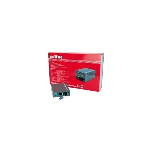 ROLINE Fast Ethernet Konverter RJ-45 / ST, Loop-back (21.13.1070) afbeelding 1
