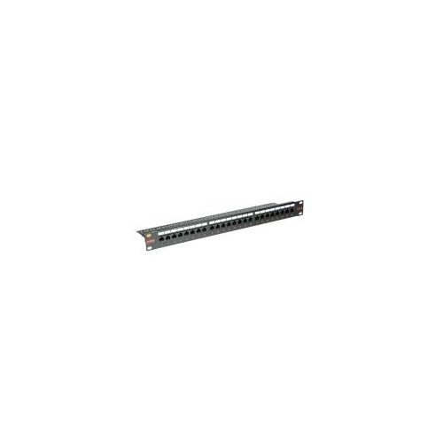 ROLINE Kat. 6 / Class E 48,30cm (19")-Patchpanel, 24P, ungeschirmt, schwarz (26.11.0362) afbeelding 1