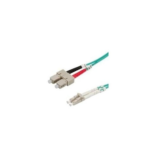 ROLINE LWL-Kabel 50/125µm OM3, LC/SC, türkis 10m (21.15.8718) afbeelding 1