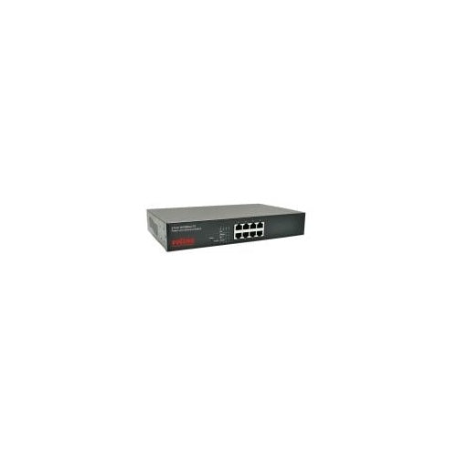 ROLINE PoE Fast Ethernet Switch, 8 Port (8x PoE), 48,30cm (19") Einbau (21.13.1191) afbeelding 1
