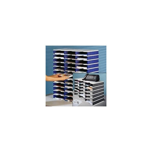 styrodoc trio Dateiablagebox Polystyrol Blau - Grau (268-0303.38) afbeelding 1
