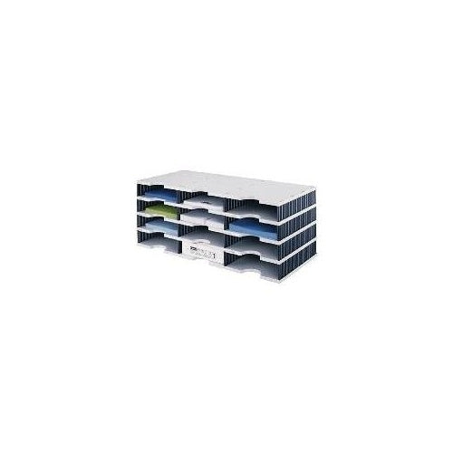 styrodoc trio Dateiablagebox Polystyrol Schwarz - Grau (268-0304-98) afbeelding 1