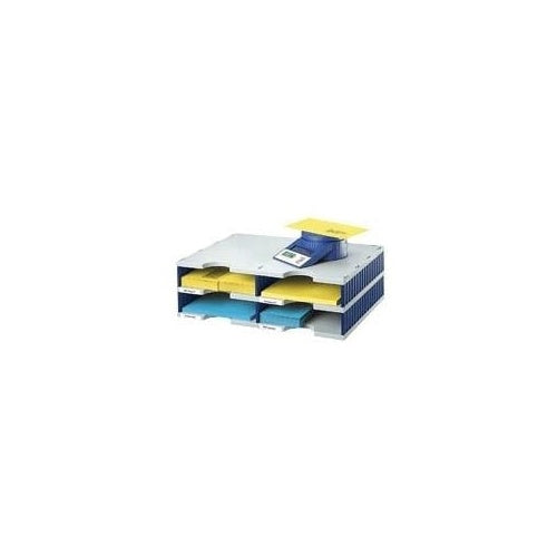 styrodoc duo Dateiablagebox Polystyrol Blau - Grau (268-0202.38) afbeelding 1