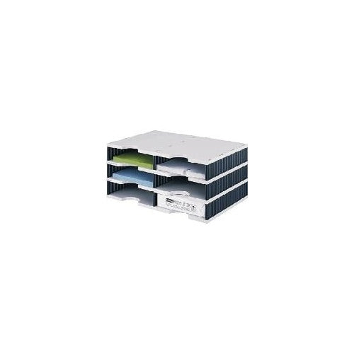 styrodoc duo Dateiablagebox Polystyrol Schwarz - Grau (268-0203.98) afbeelding 1