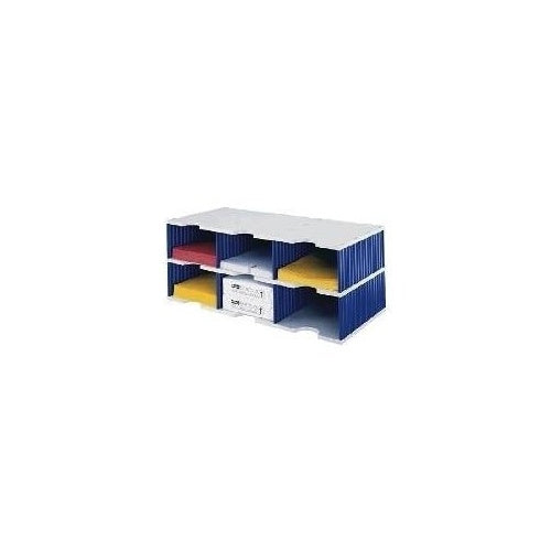 styrodoc trio Dateiablagebox Polystyrol Blau - Grau (268-0322.38) afbeelding 1
