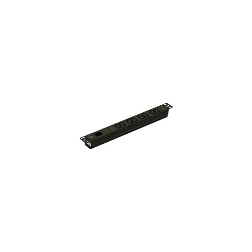 APC Easy Basic Rack PDU EPDU1016B - Stromverteilungseinheit (Rack - einbaufähig) - Wechselstrom 200/208/230 V - 3680 VA - Eingabe, Eingang IEC 60320 C20 - Ausgangsanschlüsse: 8 (power IEC 60320 C13) - 1U - 2,5m Schnur - Schwarz - für P/N: A afbeelding 1