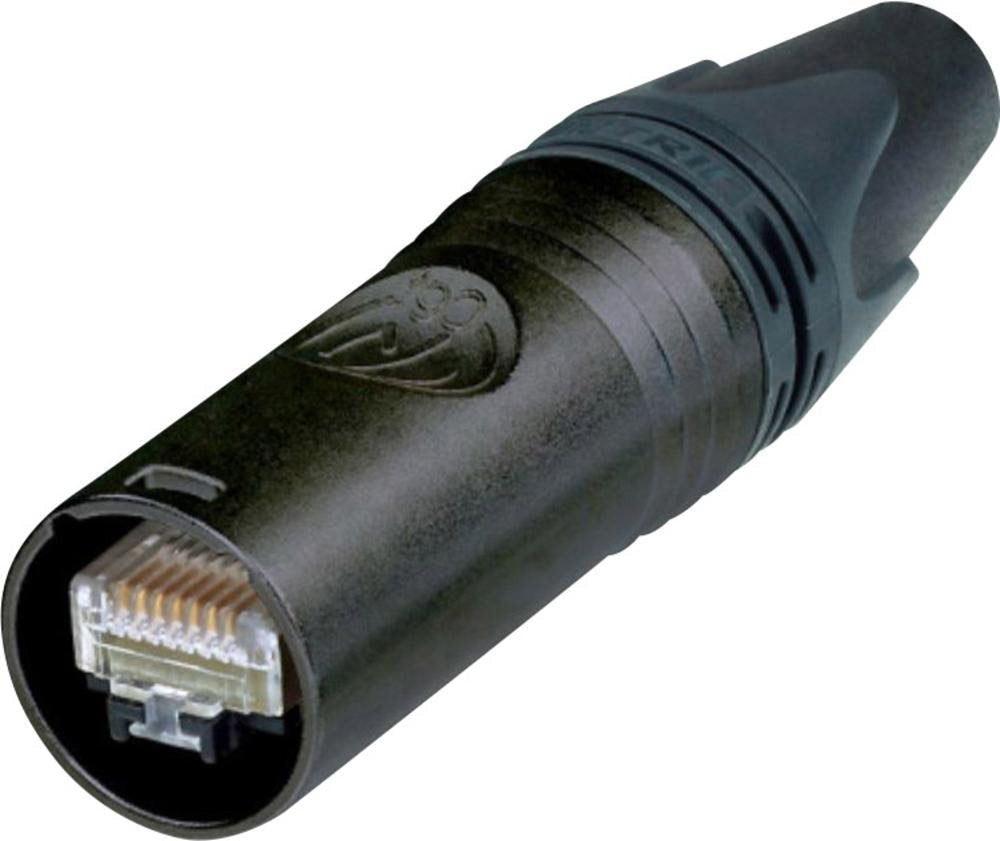 Neutrik RJ45 etherCON CAT6 A Steckverbinder Stecker, gerade Pole: 8P8C NE8MX6-B Schwarz NE8MX6-B 1 St. (NE8MX6-B) afbeelding 1